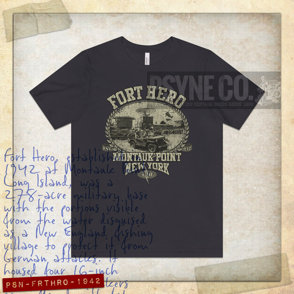 Fort Hero Montauk 1942 Vintage Men's T-Shirt