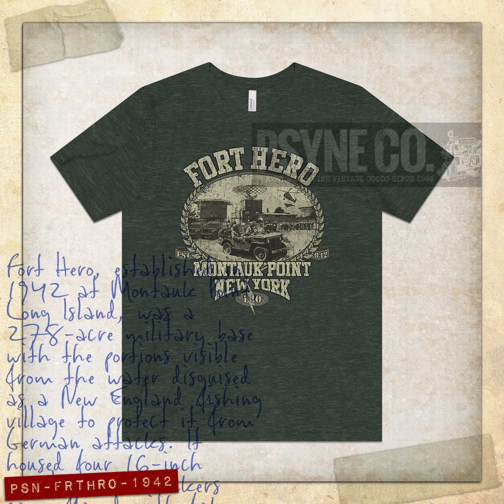 Fort Hero Montauk 1942 Vintage Men's T-Shirt