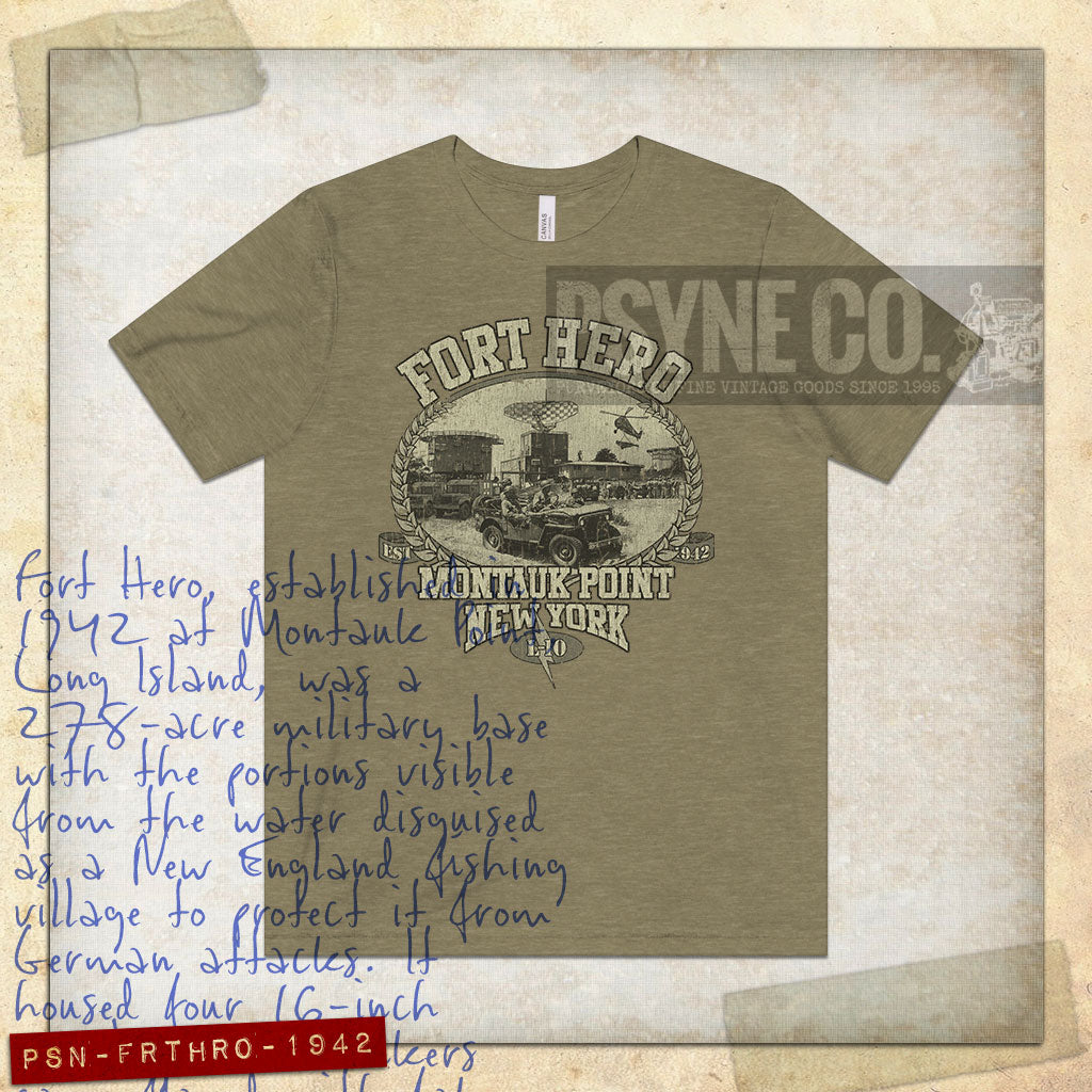 Fort Hero Montauk 1942 Vintage Men's T-Shirt