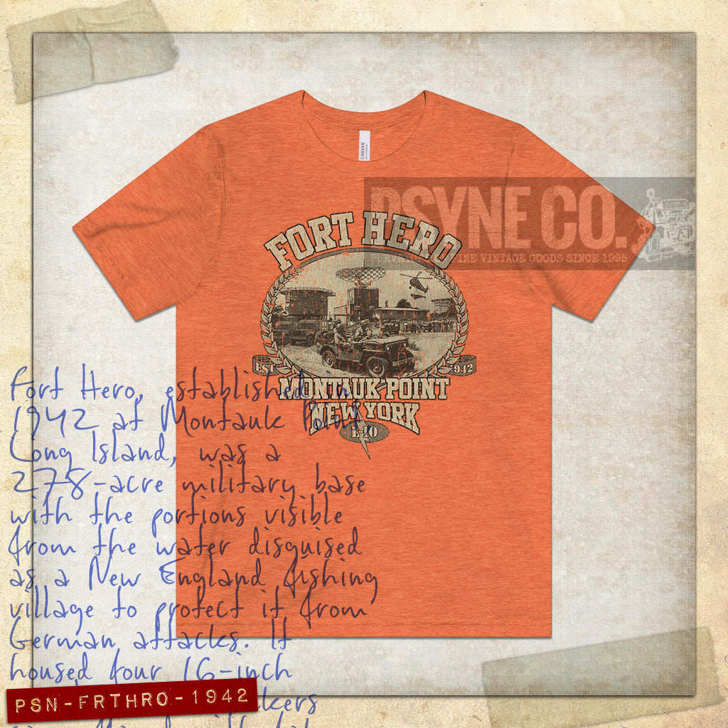 Fort Hero Montauk 1942 Vintage Men's T-Shirt
