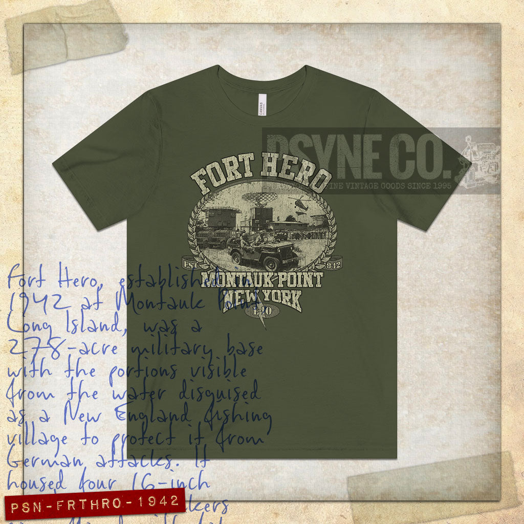 Fort Hero Montauk 1942 Vintage Men's T-Shirt