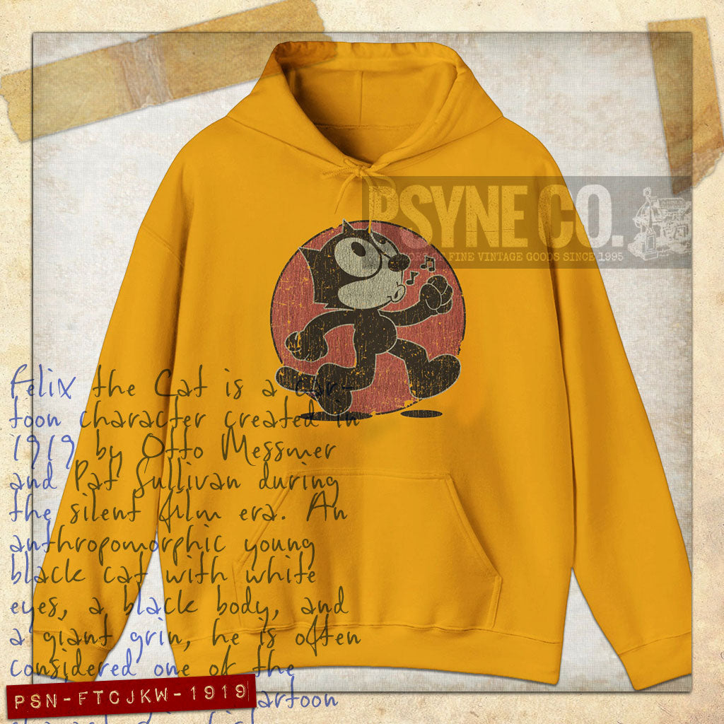 Felix The Cat Just Keep Walking 1919 Vintage Men's Hoodie