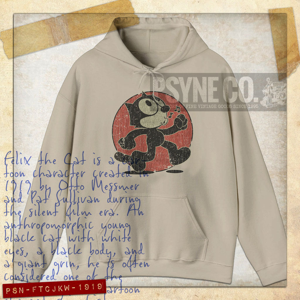 Felix The Cat Just Keep Walking 1919 Vintage Men's Hoodie