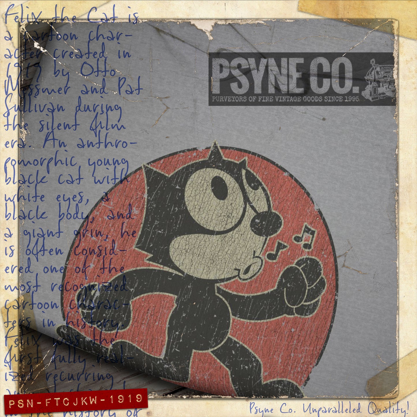Felix The Cat Just Keep Walking 1919 Vintage Men's Hoodie