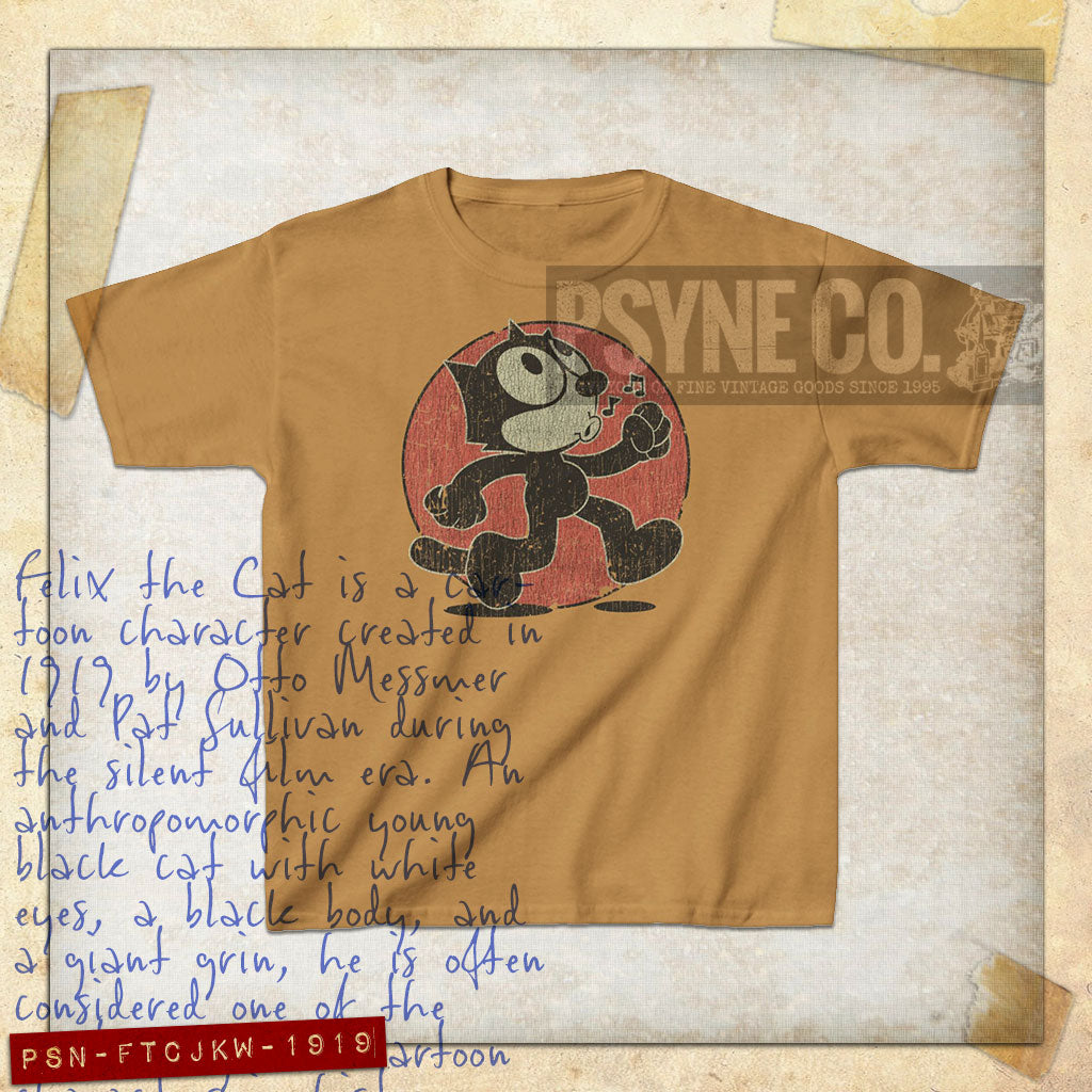 Felix The Cat Just Keep Walking 1919 Vintage Kid's T-Shirt