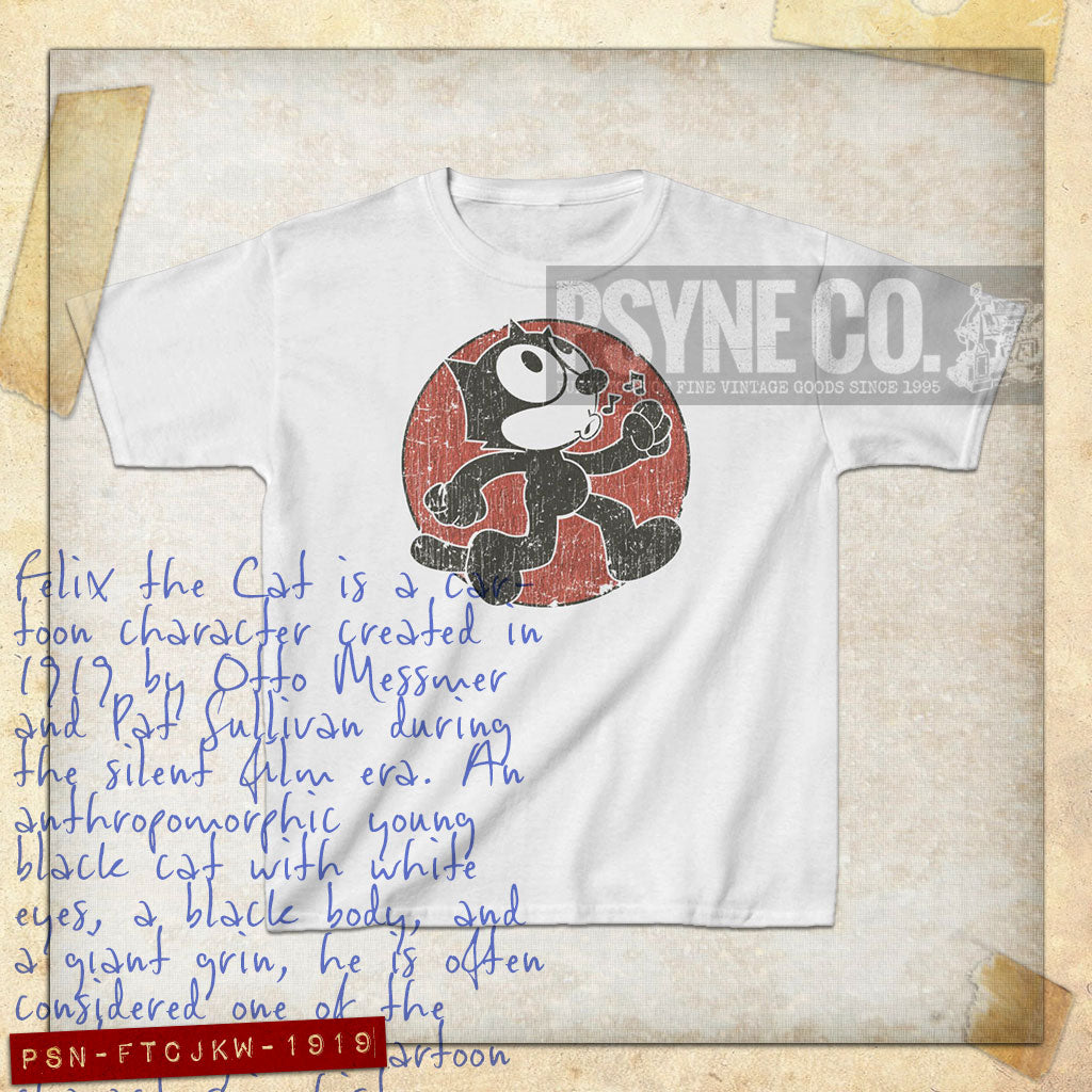 Felix The Cat Just Keep Walking 1919 Vintage Kid's T-Shirt