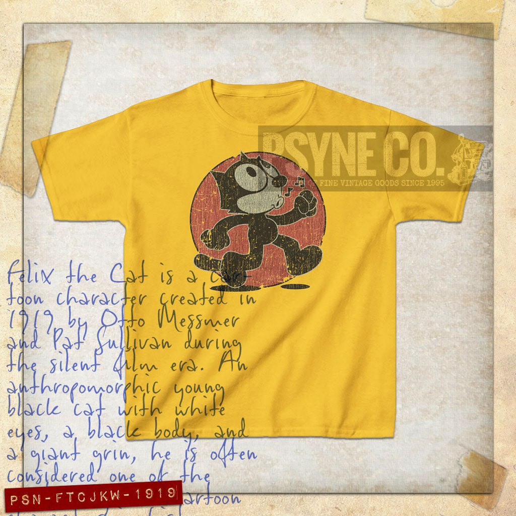 Felix The Cat Just Keep Walking 1919 Vintage Kid's T-Shirt