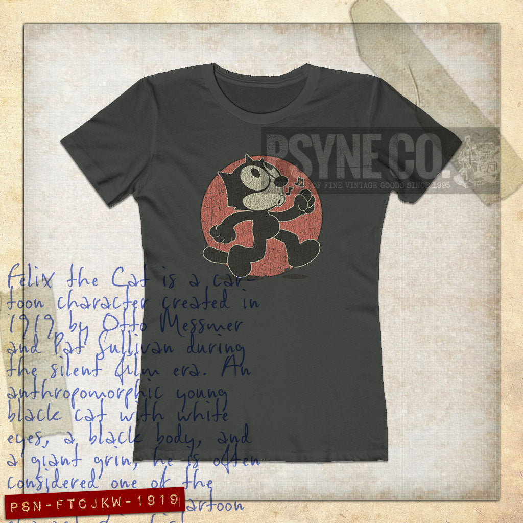 Felix The Cat Just Keep Walking 1919 Vintage Women's T-Shirt