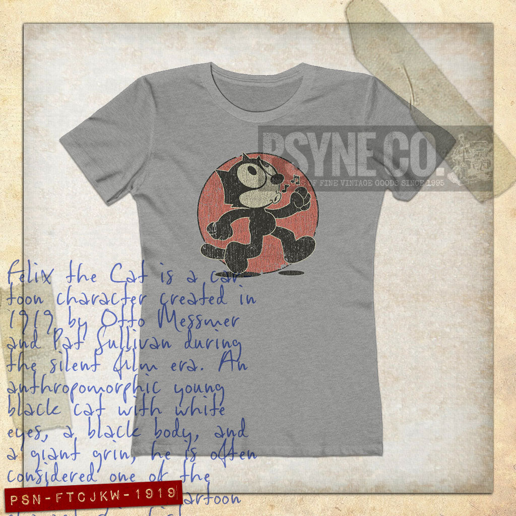 Felix The Cat Just Keep Walking 1919 Vintage Women's T-Shirt