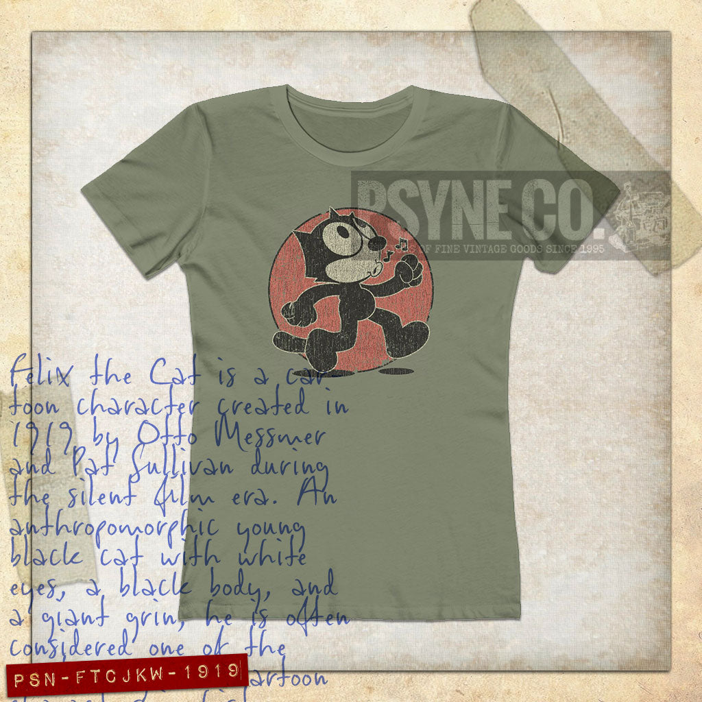 Felix The Cat Just Keep Walking 1919 Vintage Women's T-Shirt