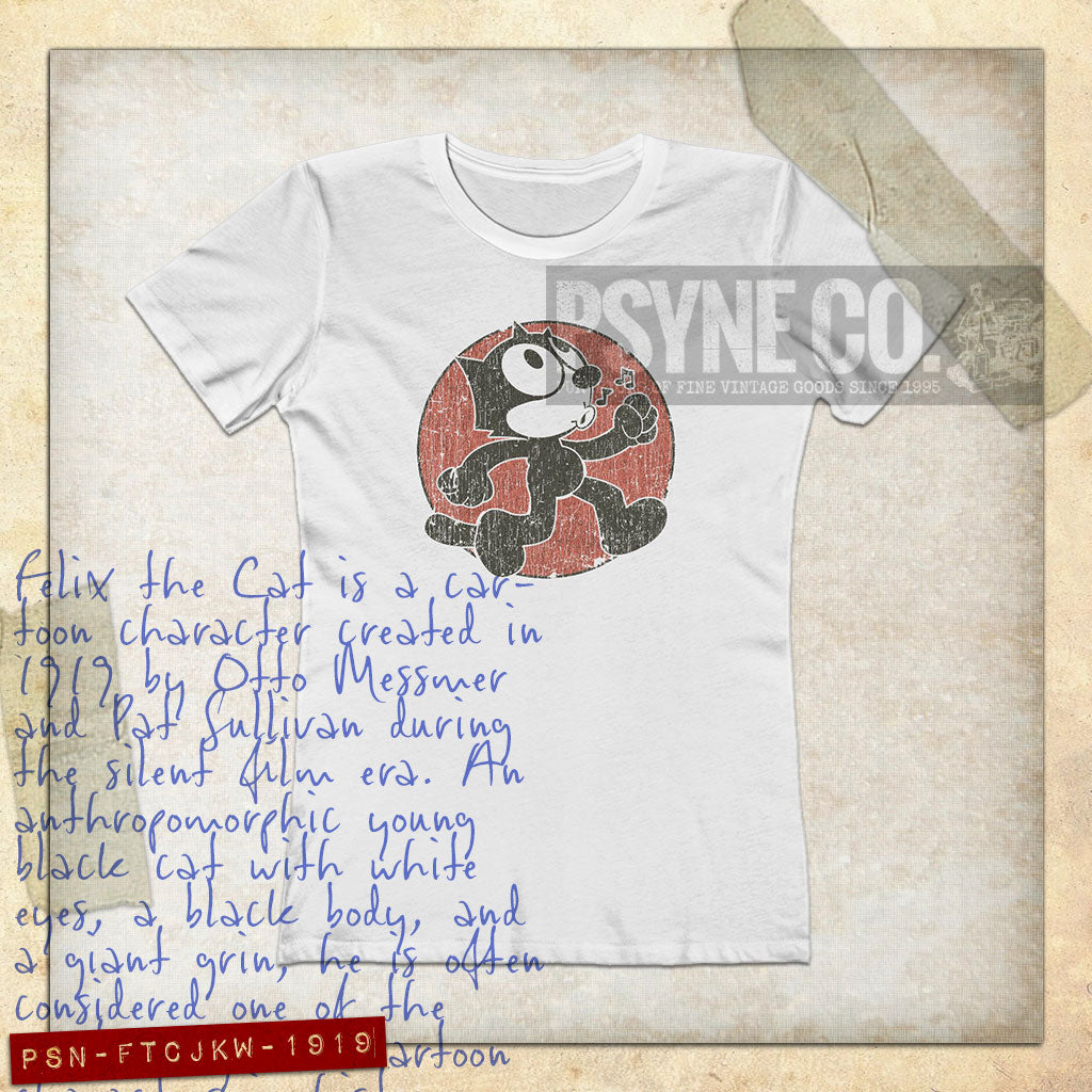 Felix The Cat Just Keep Walking 1919 Vintage Women's T-Shirt