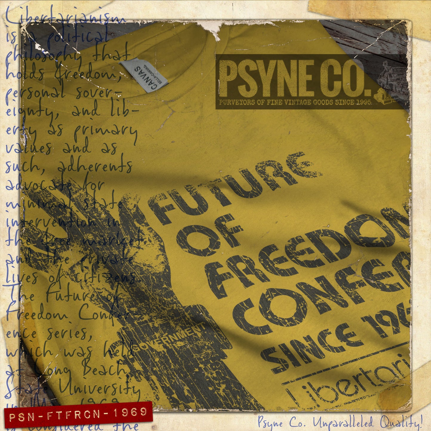 Future of Freedom Conference 1969 Vintage Men's T-Shirt