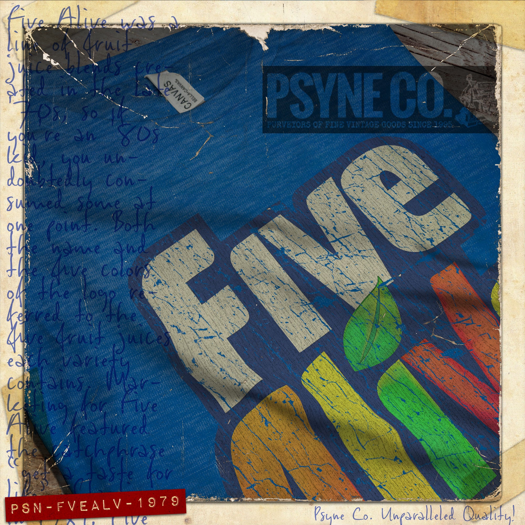 Five Alive 1979 Vintage Men's T-Shirt