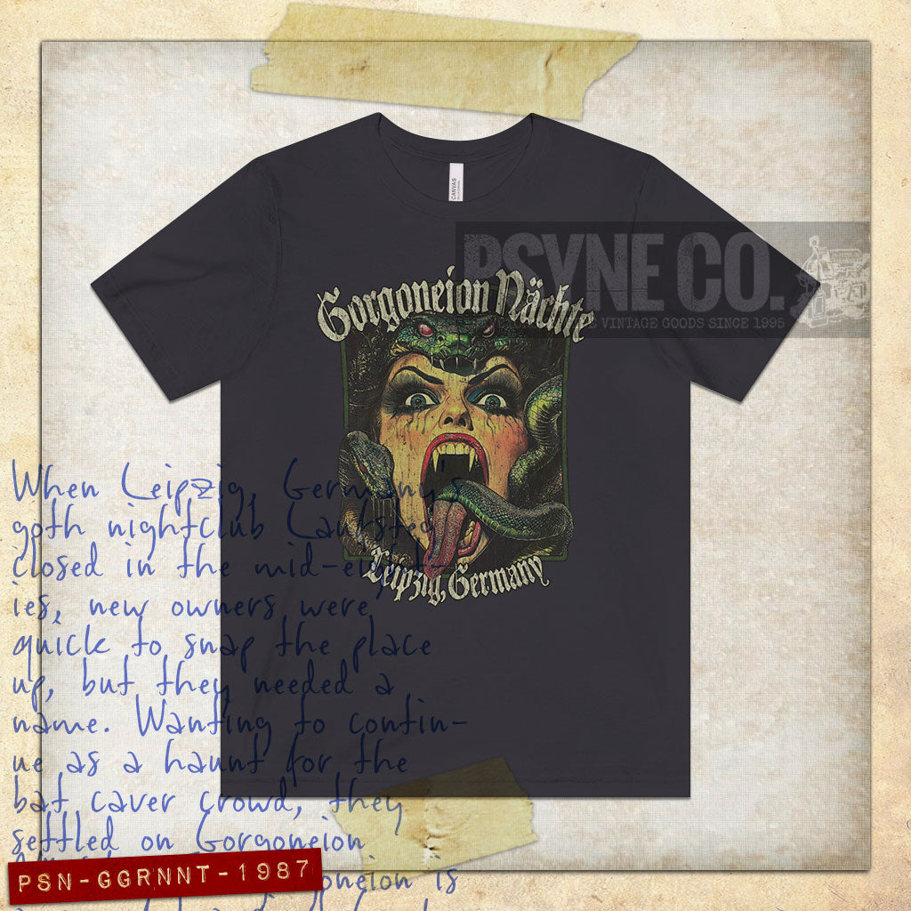 Gorgoneion Nächte 1987 Vintage Men's T-Shirt