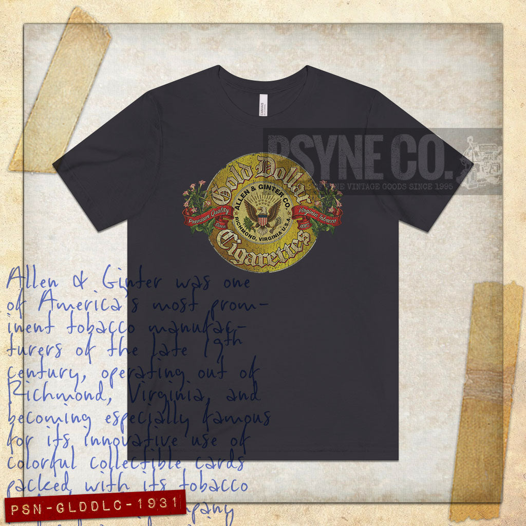 Gold Dollar Cigarettes 1931 Vintage Men's T-Shirt