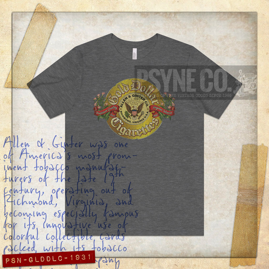 Gold Dollar Cigarettes 1931 Vintage Men's T-Shirt