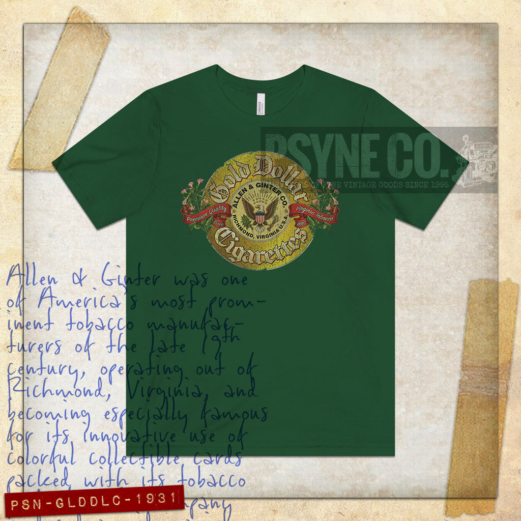 Gold Dollar Cigarettes 1931 Vintage Men's T-Shirt