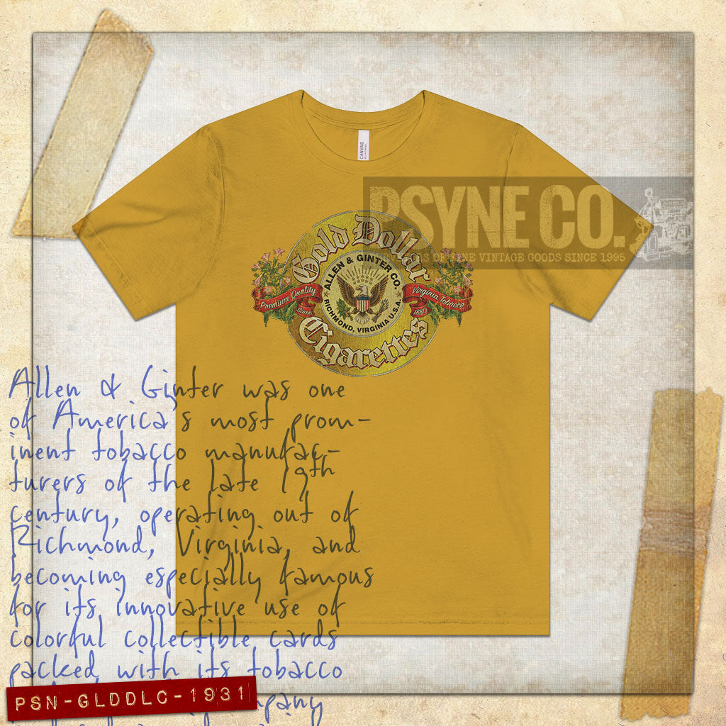 Gold Dollar Cigarettes 1931 Vintage Men's T-Shirt