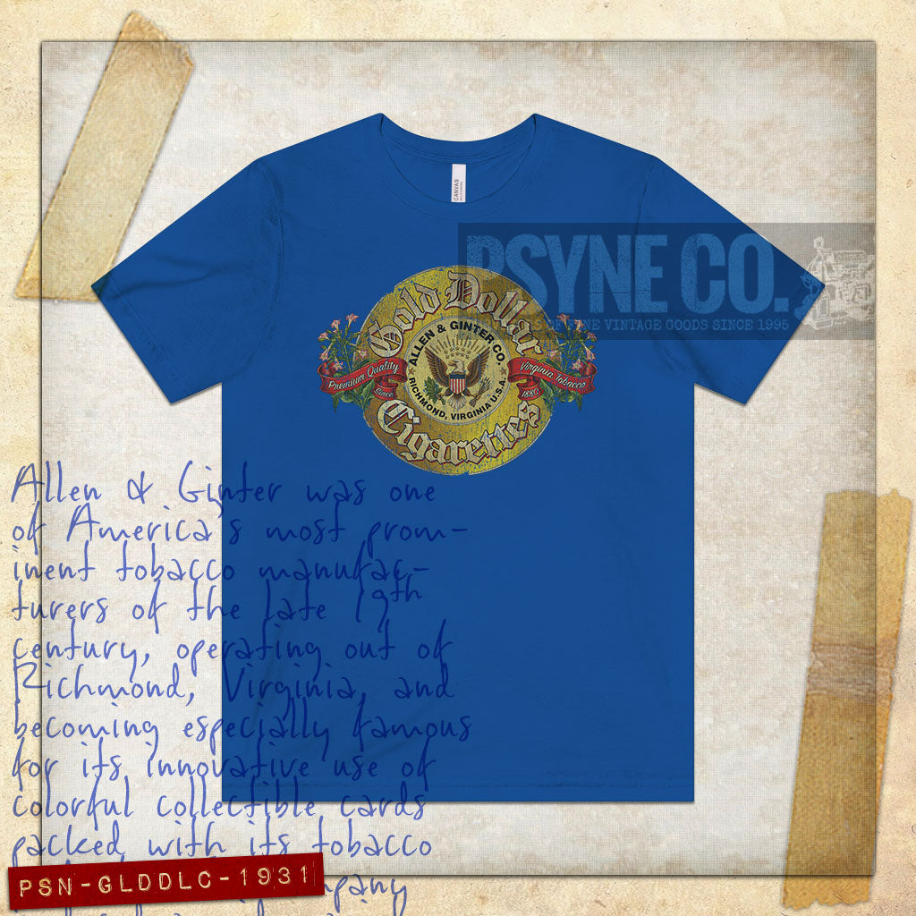 Gold Dollar Cigarettes 1931 Vintage Men's T-Shirt