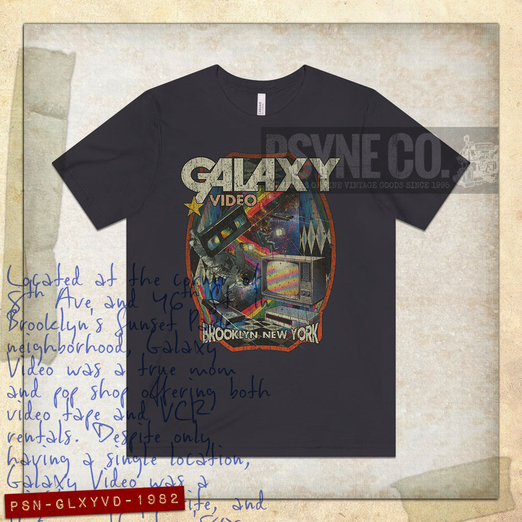 Galaxy Video Brooklyn 1982 Vintage Men's T-Shirt