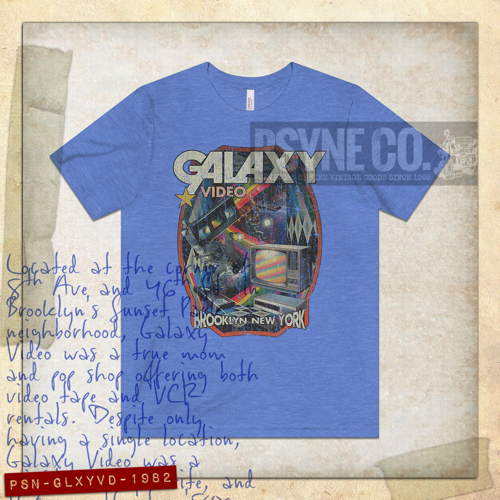 Galaxy Video Brooklyn 1982 Vintage Men's T-Shirt
