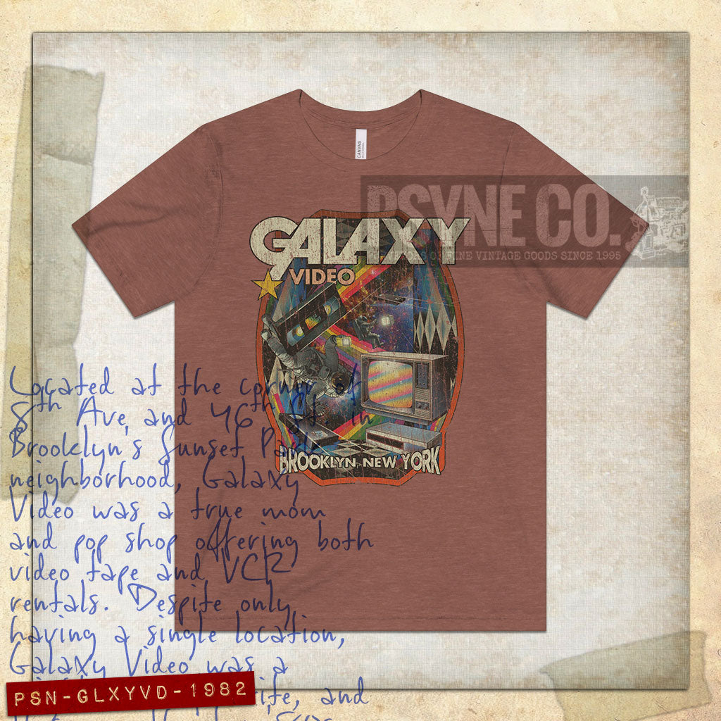 Galaxy Video Brooklyn 1982 Vintage Men's T-Shirt