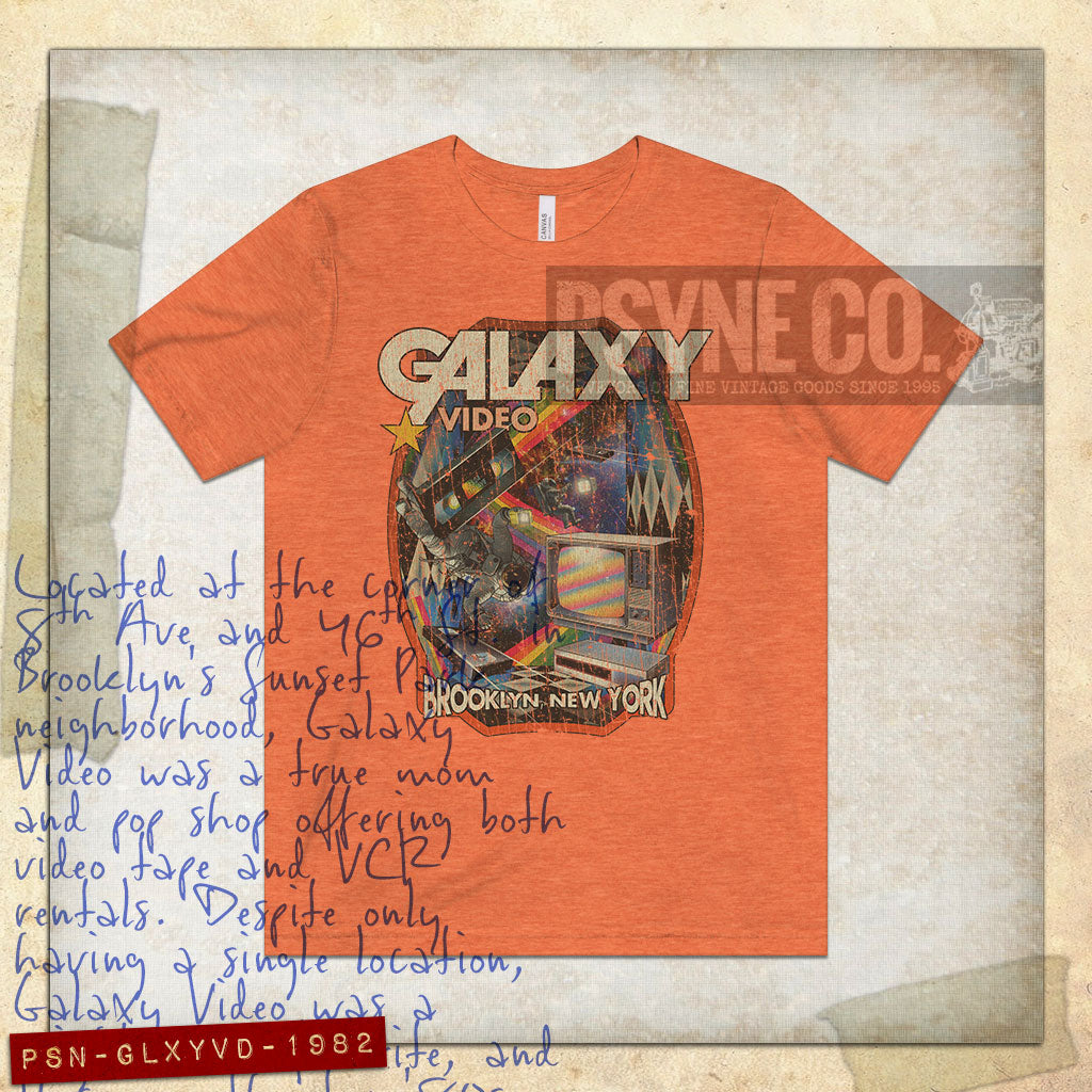 Galaxy Video Brooklyn 1982 Vintage Men's T-Shirt
