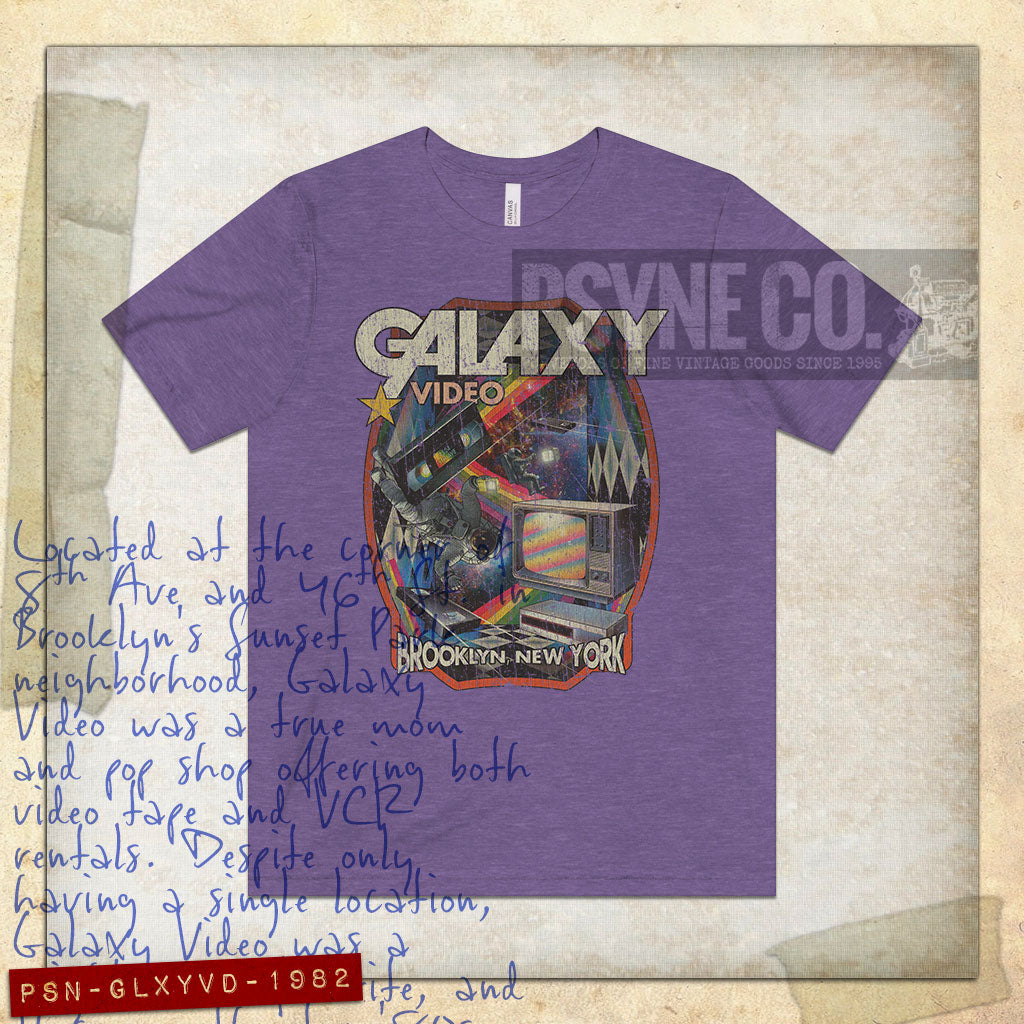 Galaxy Video Brooklyn 1982 Vintage Men's T-Shirt