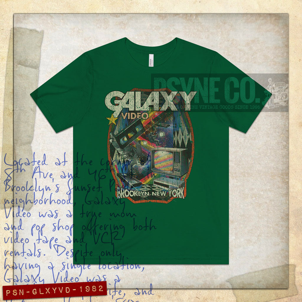 Galaxy Video Brooklyn 1982 Vintage Men's T-Shirt