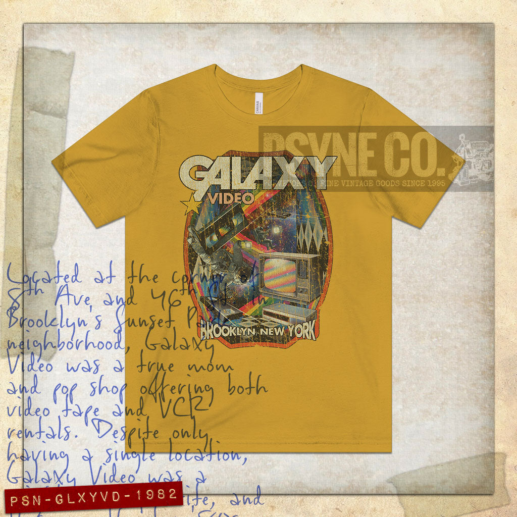 Galaxy Video Brooklyn 1982 Vintage Men's T-Shirt