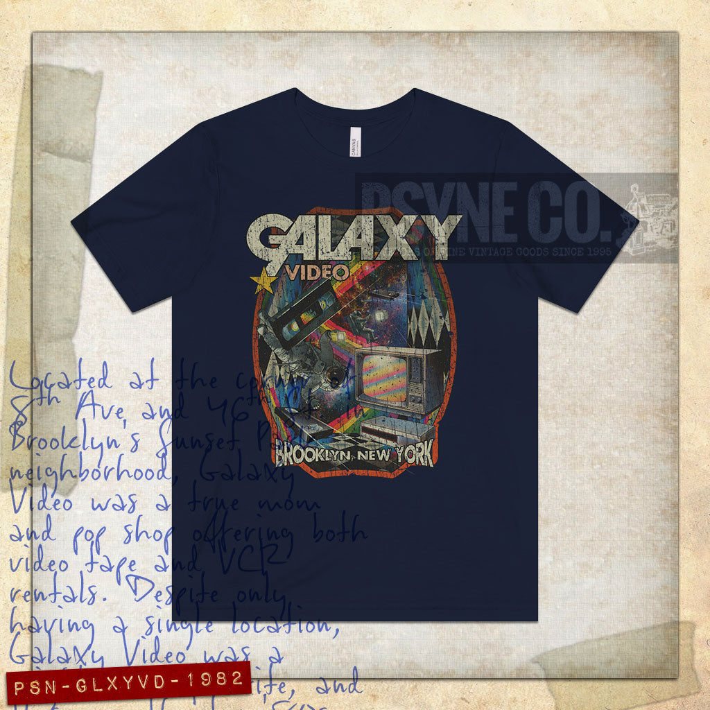 Galaxy Video Brooklyn 1982 Vintage Men's T-Shirt
