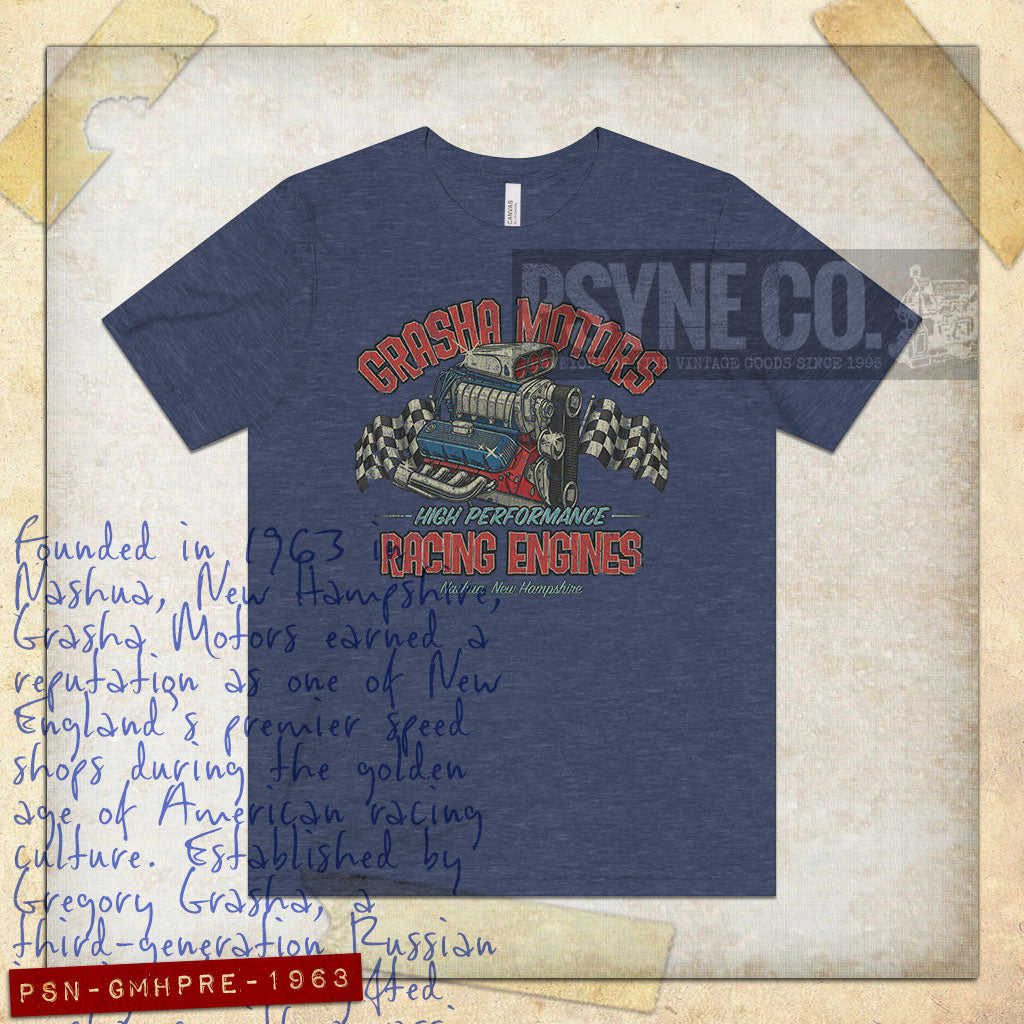 Grasha Motors High Performance 1963 Vintage Men's T-Shirt
