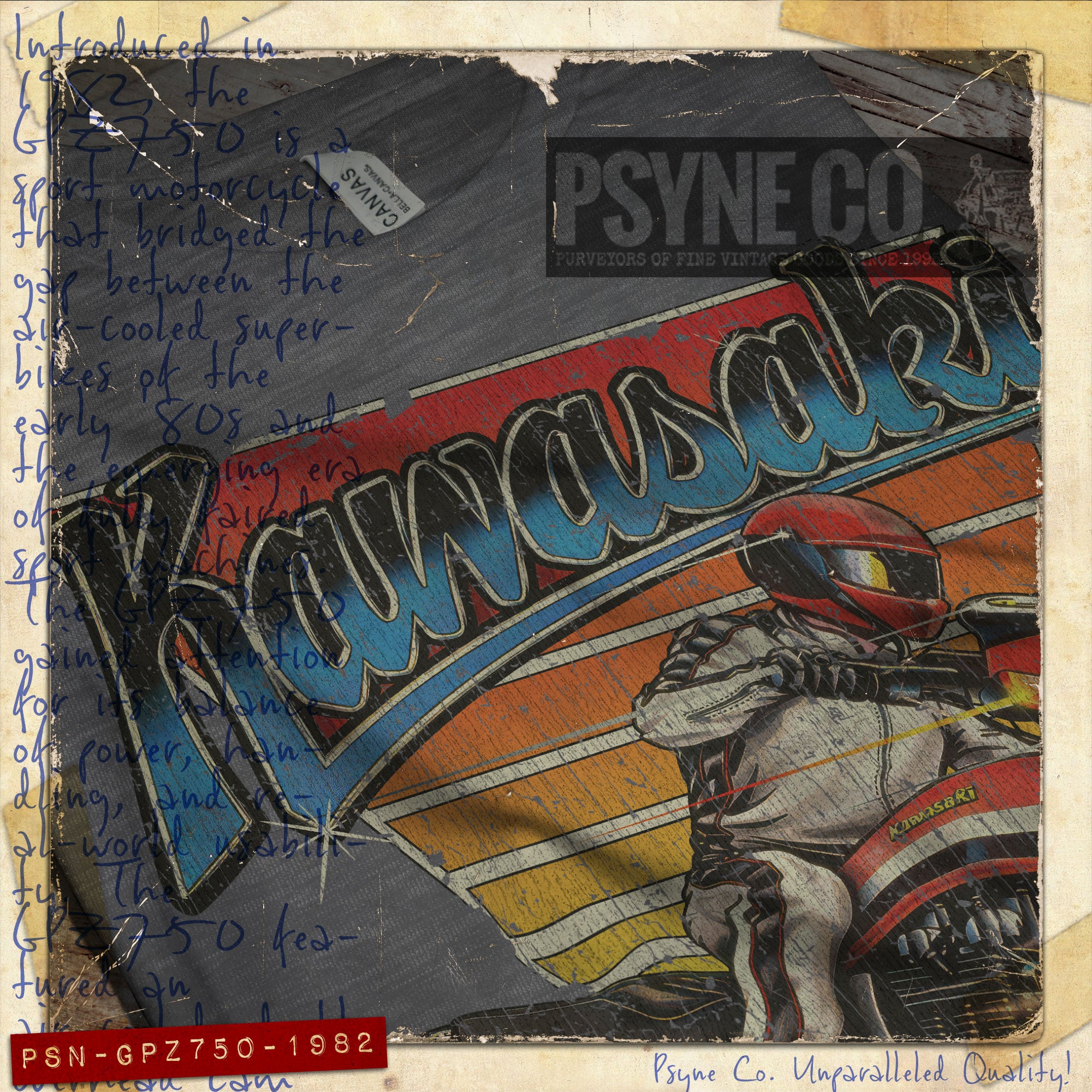 GPZ750 Street Racer 1982 Vintage Men's T-Shirt