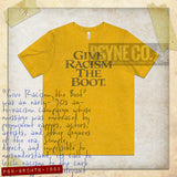 Give Racism the Boot 1993 Vintage Men's T-Shirt