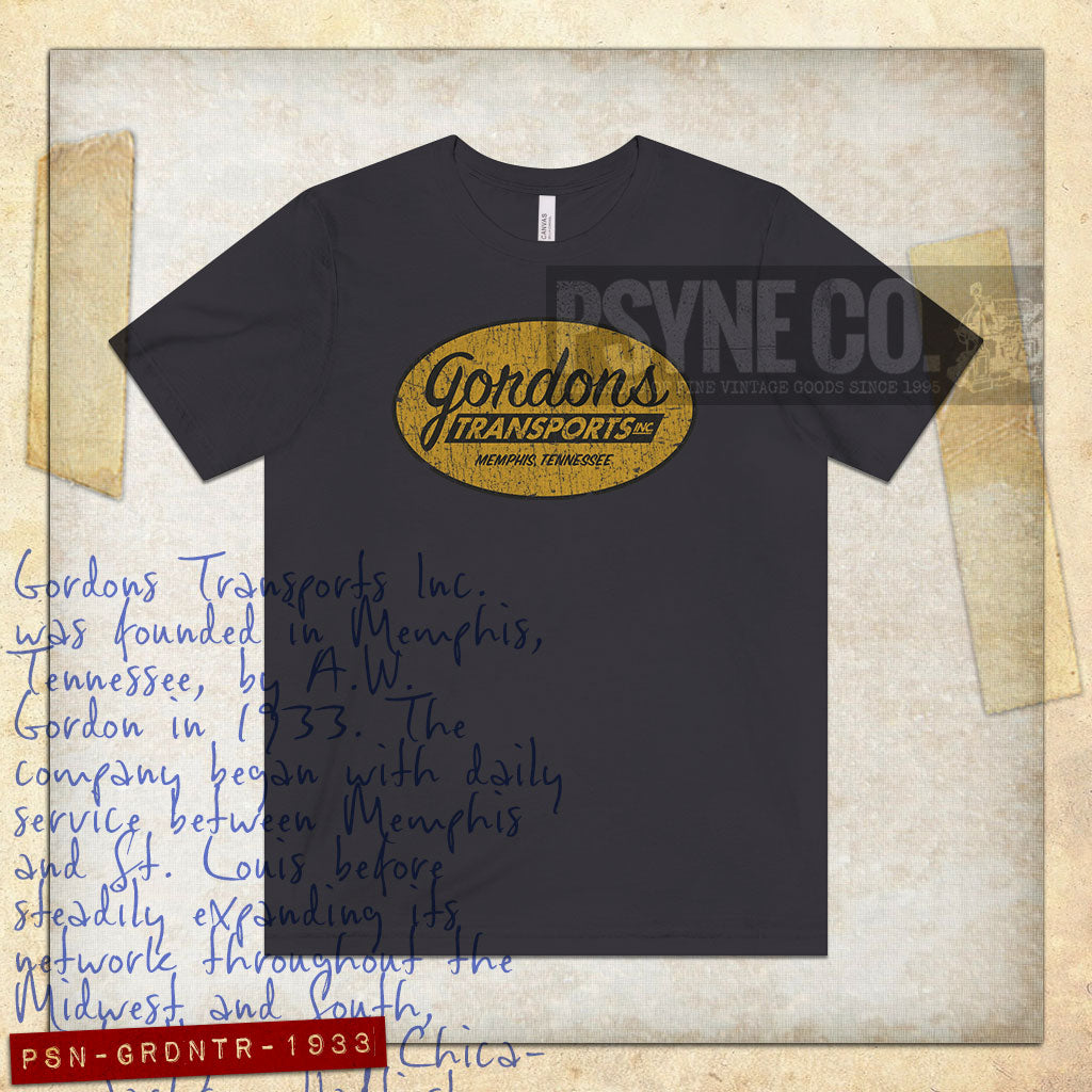 Gordons Transports Memphis 1933 Vintage Men’s T-Shirt