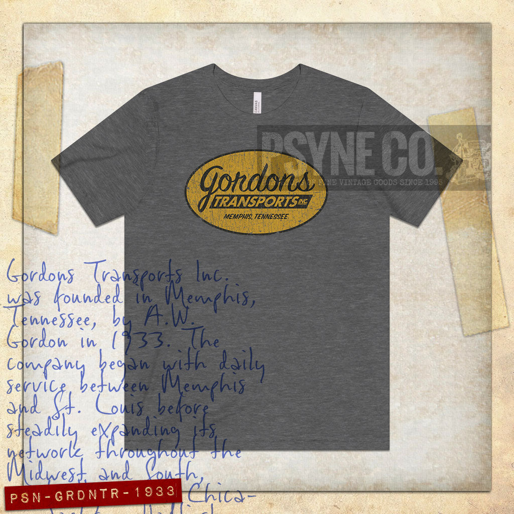 Gordons Transports Memphis 1933 Vintage Men’s T-Shirt
