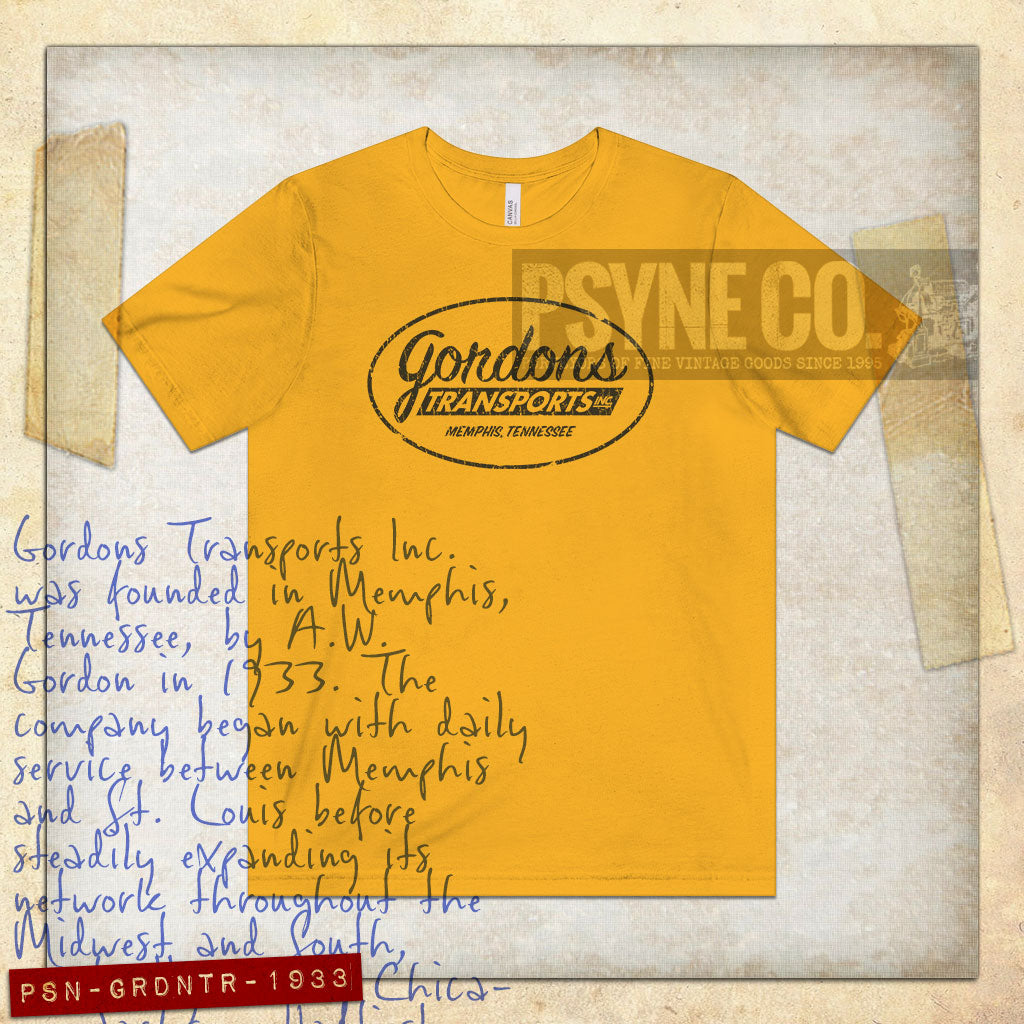 Gordons Transports Memphis 1933 Vintage Men’s T-Shirt