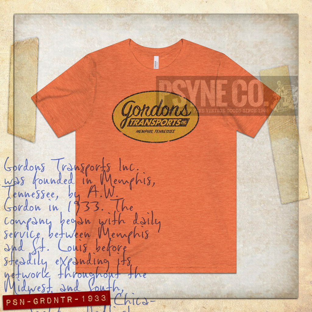 Gordons Transports Memphis 1933 Vintage Men’s T-Shirt