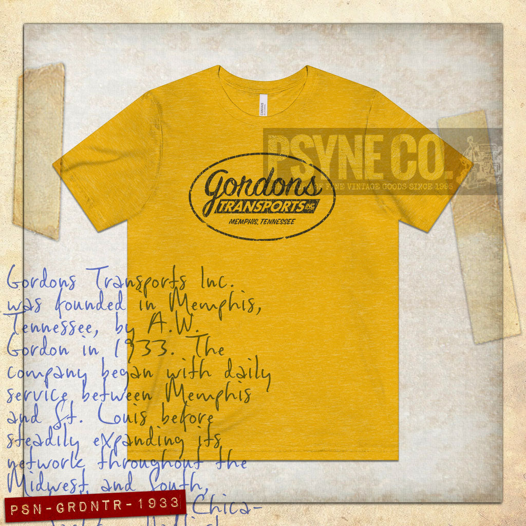 Gordons Transports Memphis 1933 Vintage Men’s T-Shirt