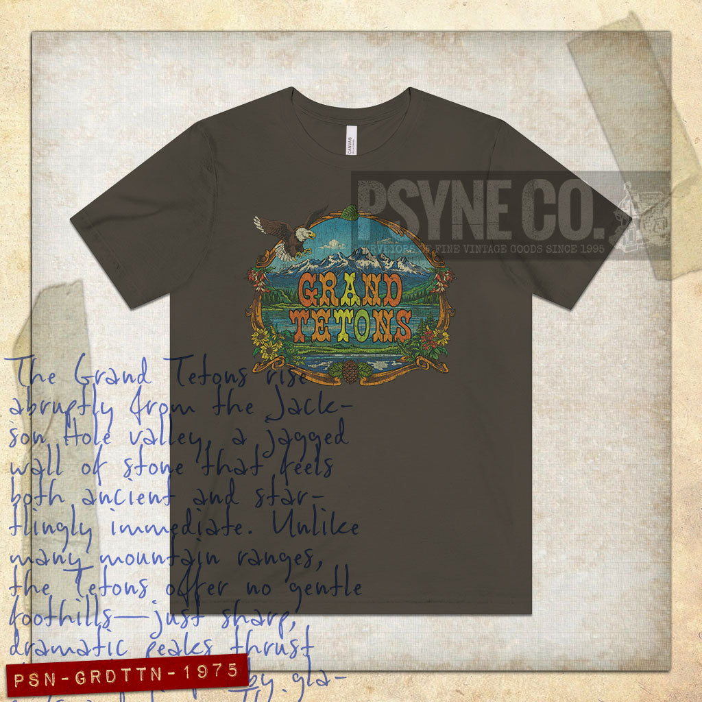 Grand Tetons 1975 Vintage Men's T-Shirt