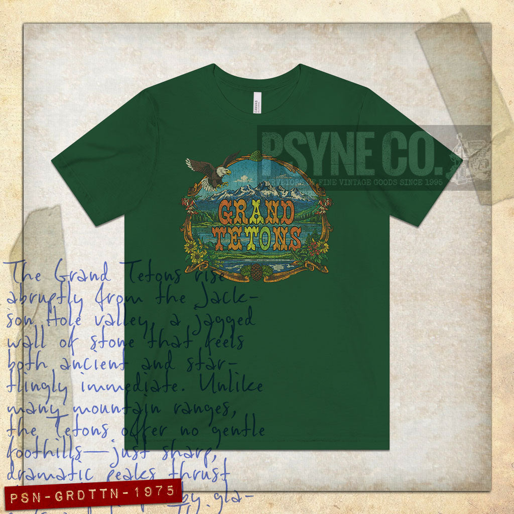 Grand Tetons 1975 Vintage Men's T-Shirt