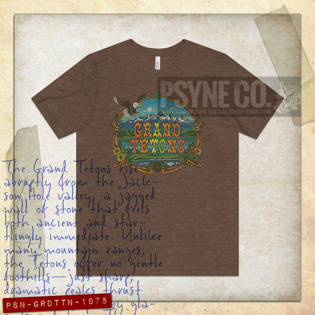 Grand Tetons 1975 Vintage Men's T-Shirt