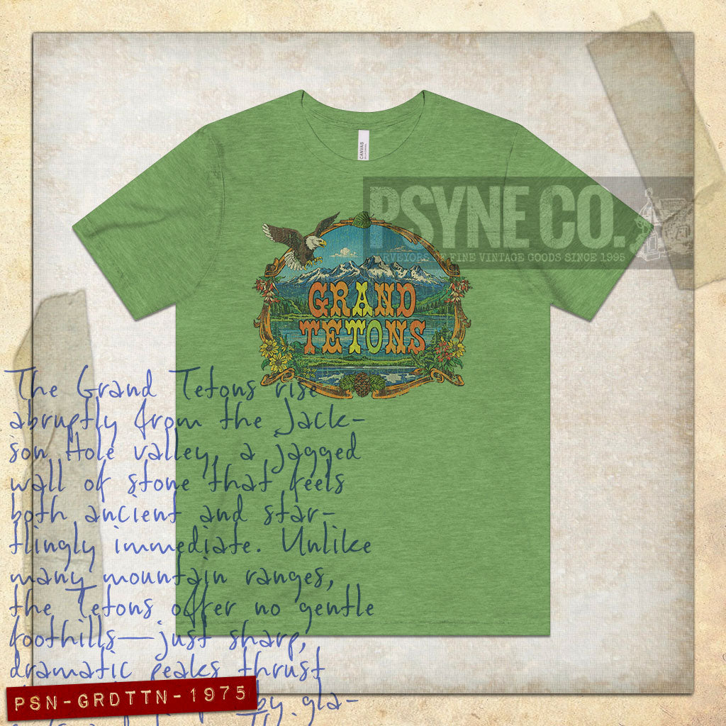 Grand Tetons 1975 Vintage Men's T-Shirt