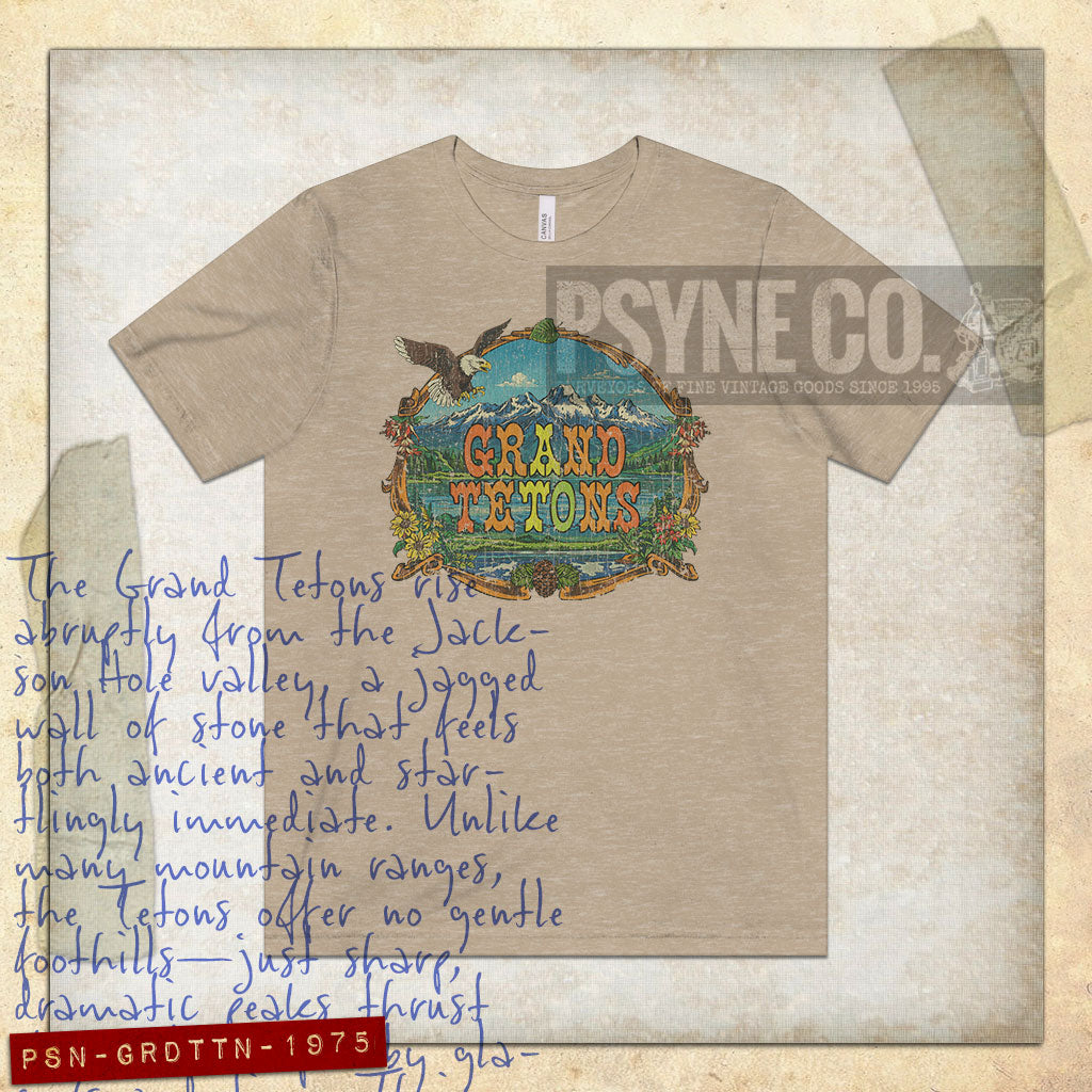 Grand Tetons 1975 Vintage Men's T-Shirt