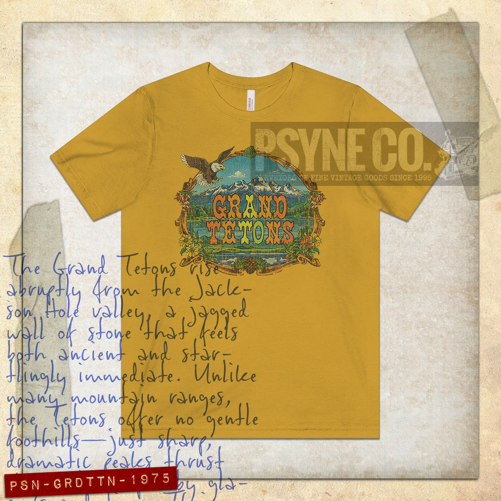 Grand Tetons 1975 Vintage Men's T-Shirt