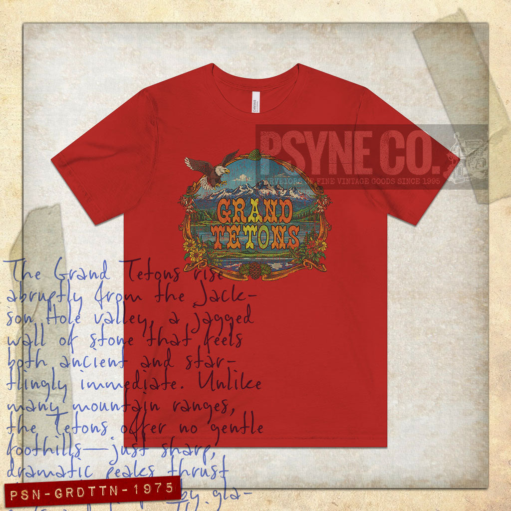 Grand Tetons 1975 Vintage Men's T-Shirt