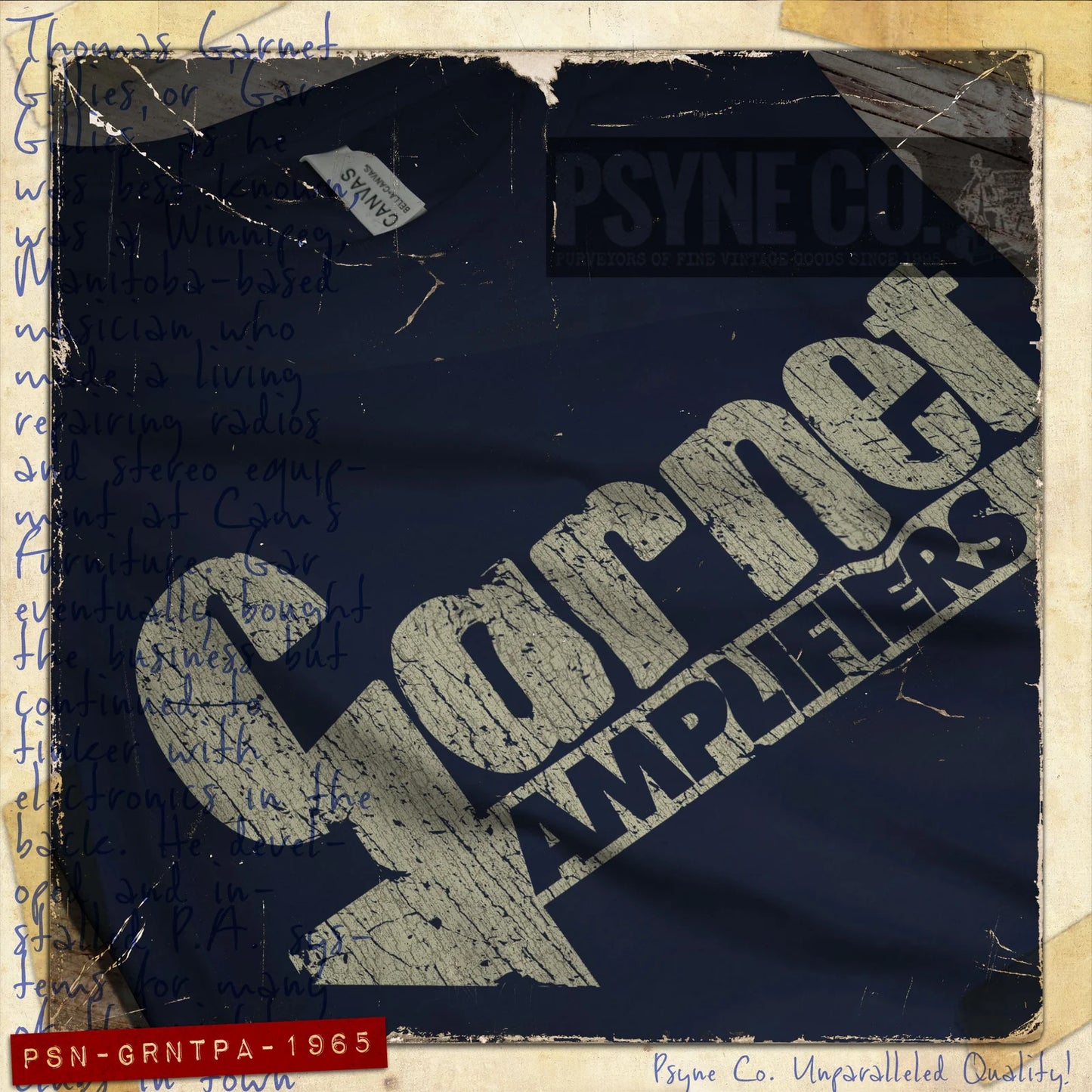 Garnet Amplifiers 1965 Vintage Men's T-Shirt