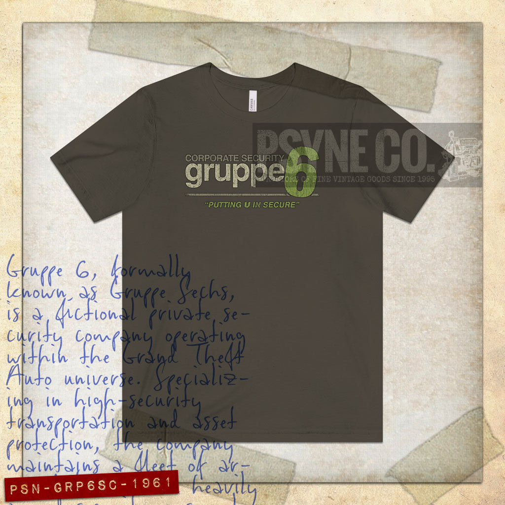 Gruppe 6 Security 1961 Vintage Men's T-Shirt