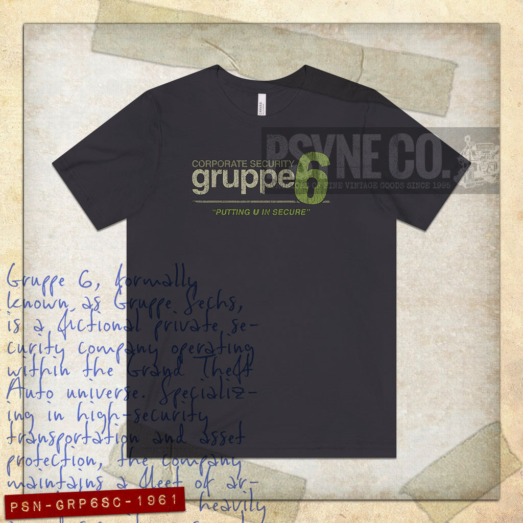 Gruppe 6 Security 1961 Vintage Men's T-Shirt