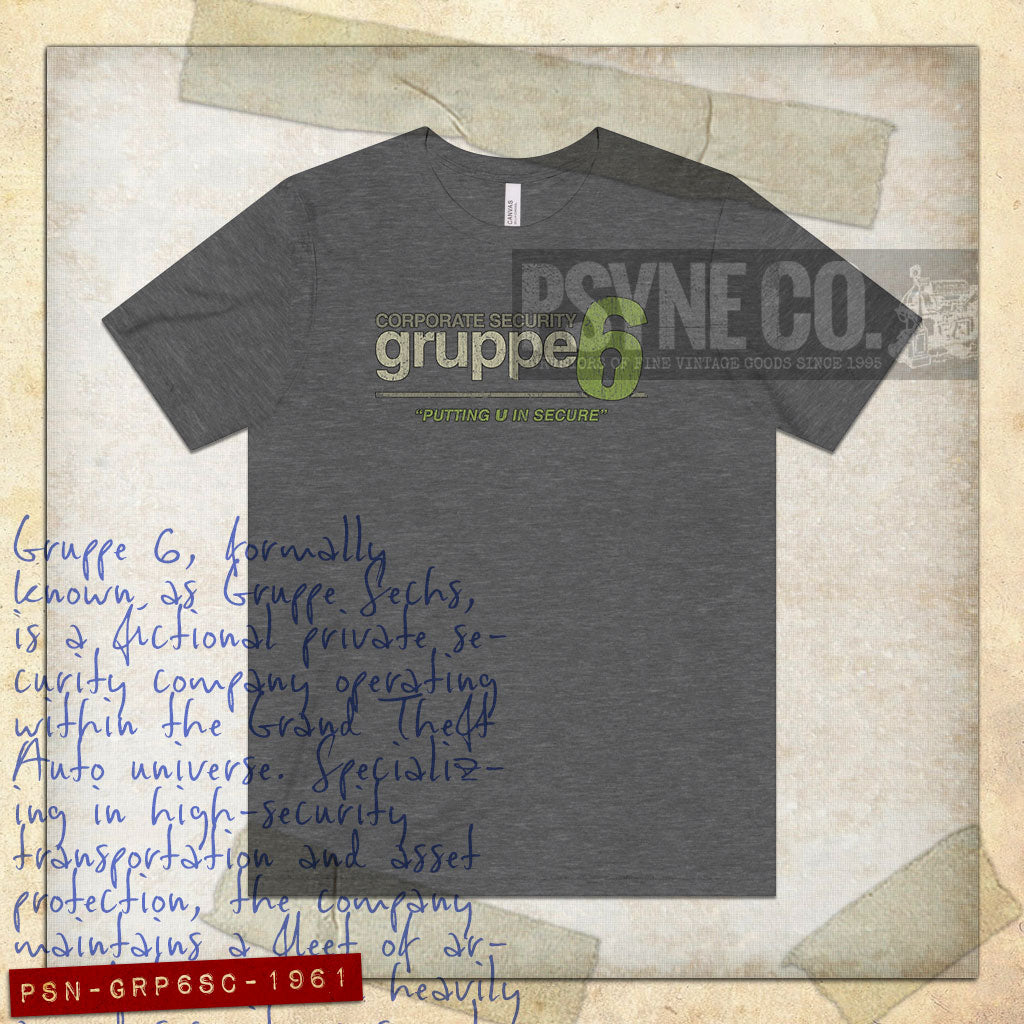Gruppe 6 Security 1961 Vintage Men's T-Shirt